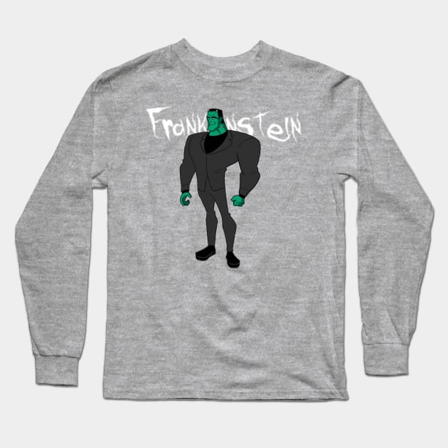 Frankenstein Long Sleeve T-Shirt by AndrewKennethArt